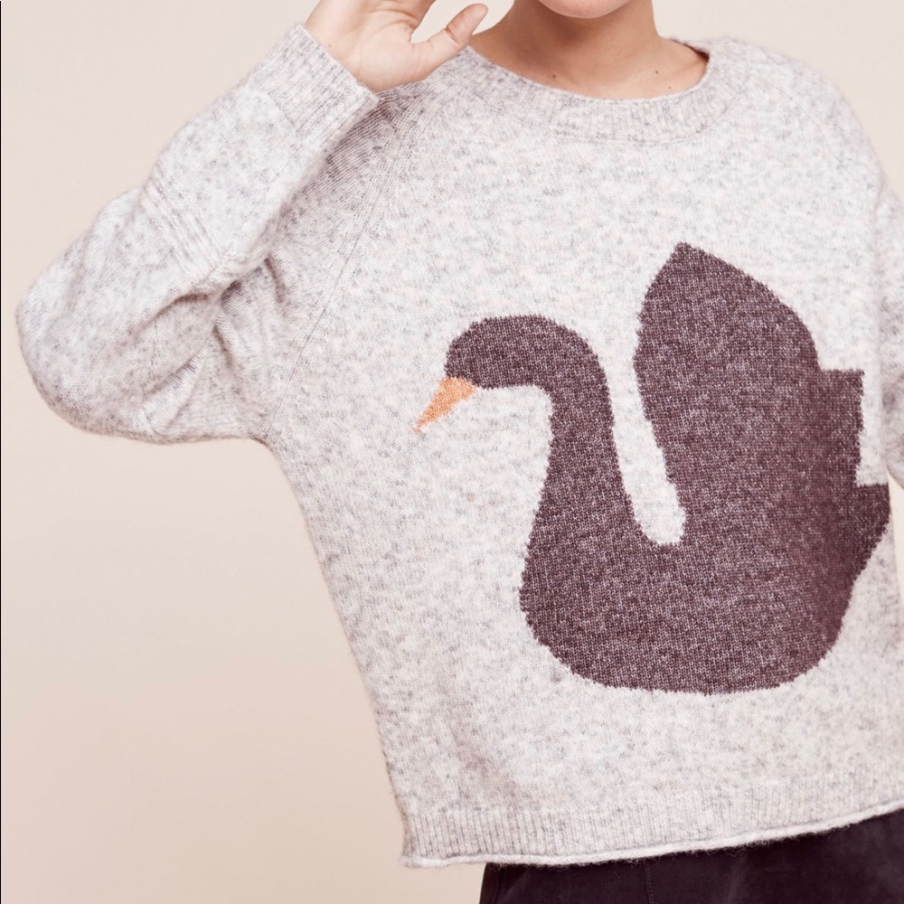 Anthropologie Black Swan Sweater Size M